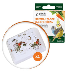 Seis sabores naturales en el bloque mineral Hari para atraer y diversificar la dieta.