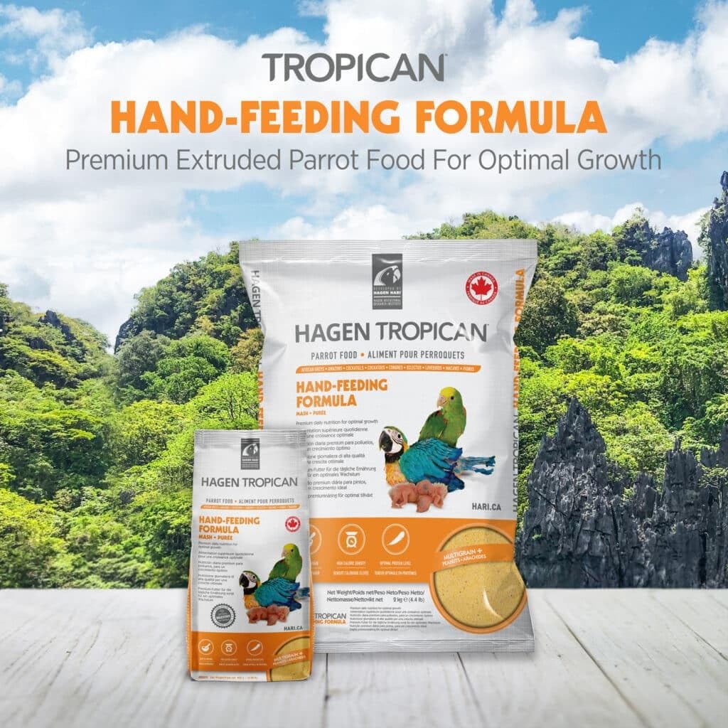 Hari Tropican: comida para loros de nutrición completa, ideal para cría, formato bolsa 11 libras.