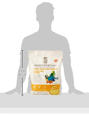 Hari Tropican: fórmula de crianza para aves, preparada para alimentación manual, bolsa de 11 libras.
