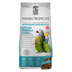 Hari Tropican, empaque frontal para loros, dieta equilibrada para aves.