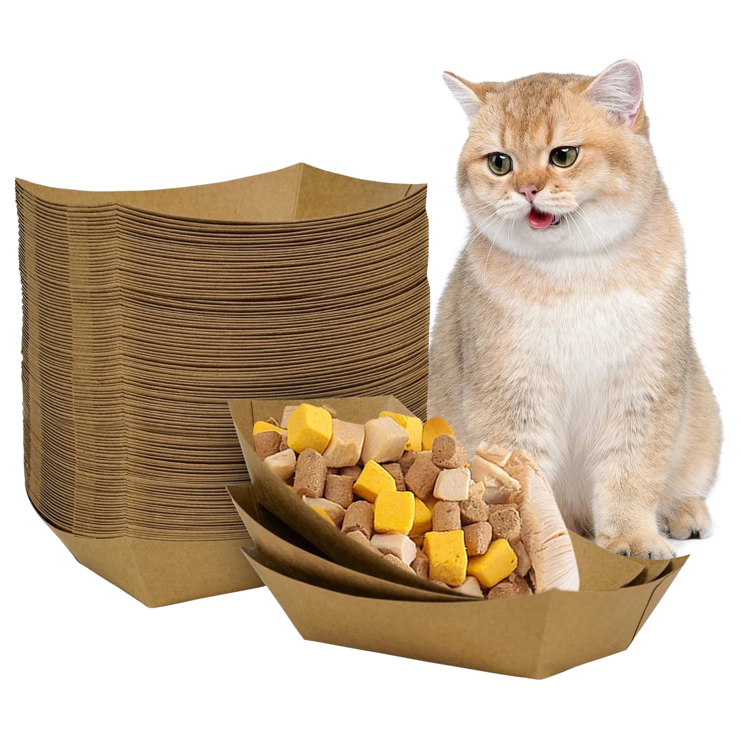 Harich CurLife cuenco desechable para alimento de mascota, ideal para viajes.
