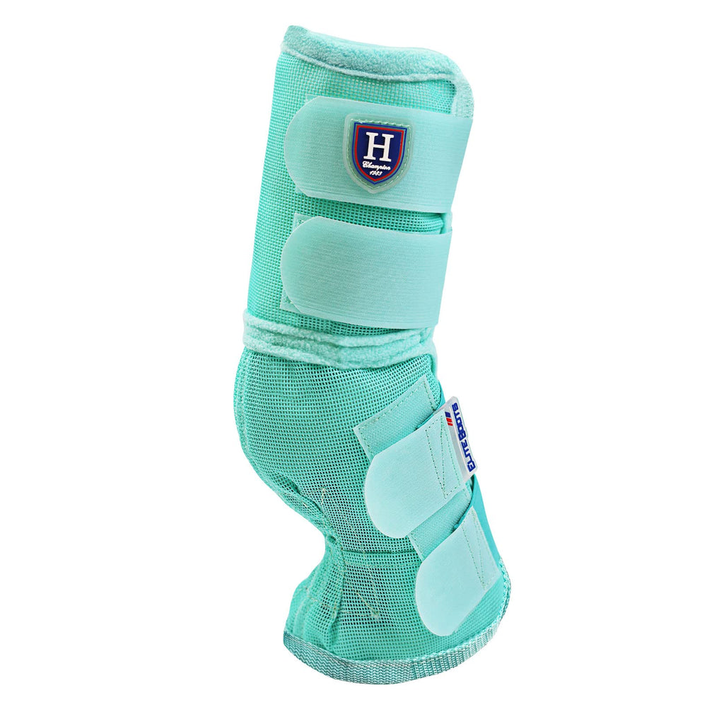 Set de 4 botas en color verde menta, talla XL, listo para uso