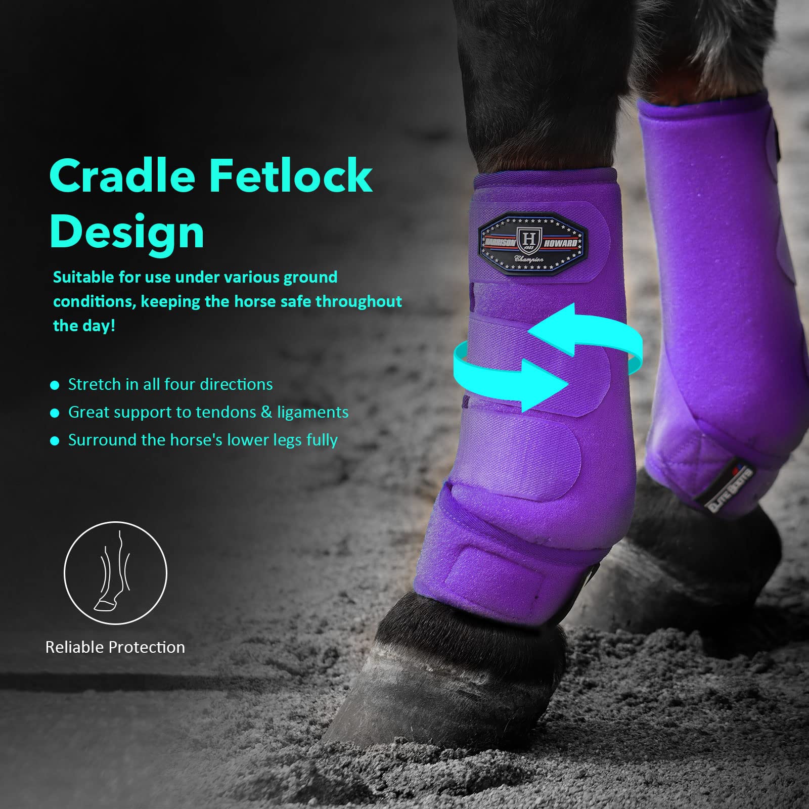 Botas Harrison Howard de deporte: tejido transpirable que disipa calor y humedad.