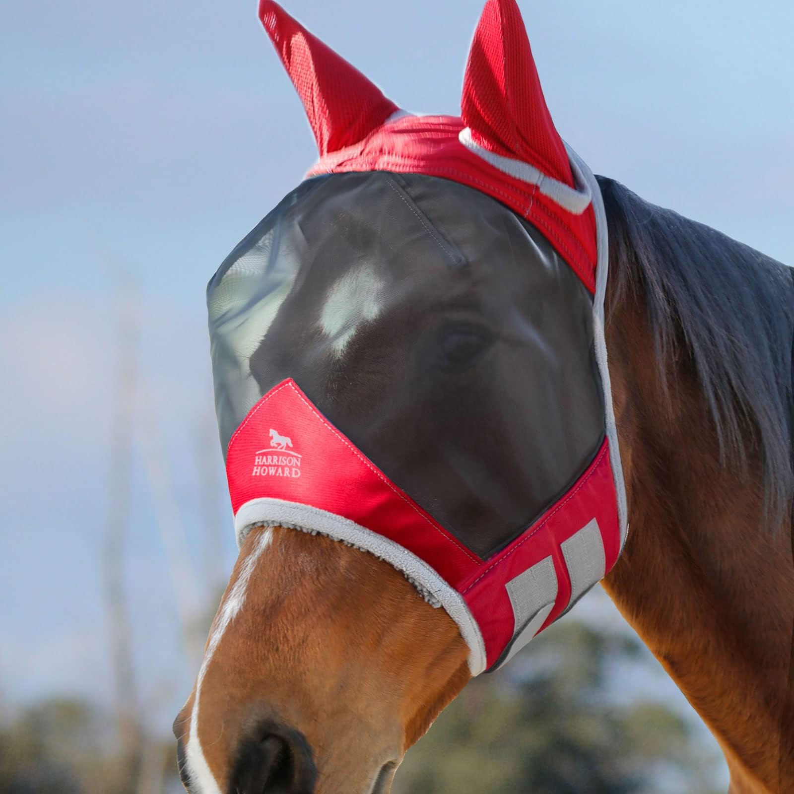 CareMaster Pro de Harrison Howard, malla transparente para moscas con protección UV para el caballo