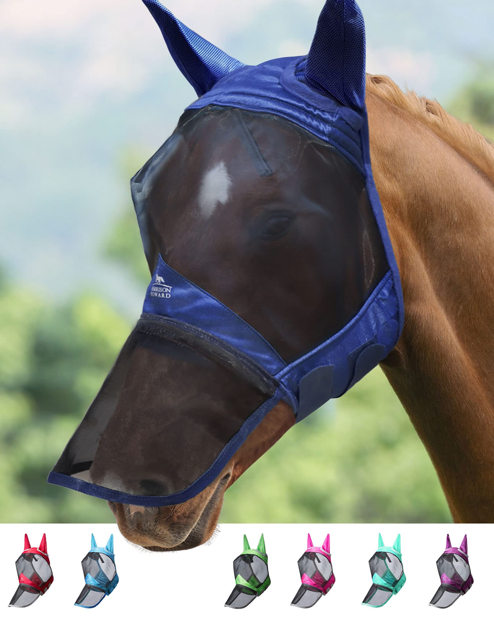 CareMaster Pro: máscara moscas para caballo, protección UV y visibilidad total.
