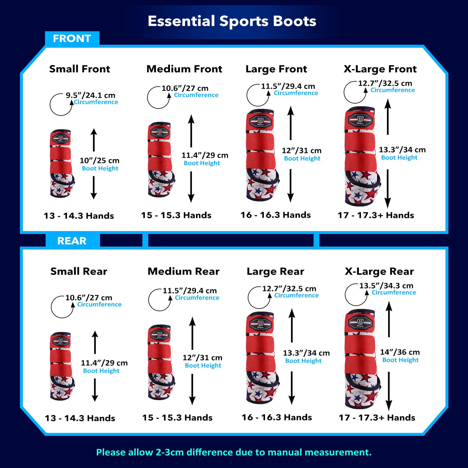 Harrison Howard paquete de dos botas listas para entrenamientos y competencias