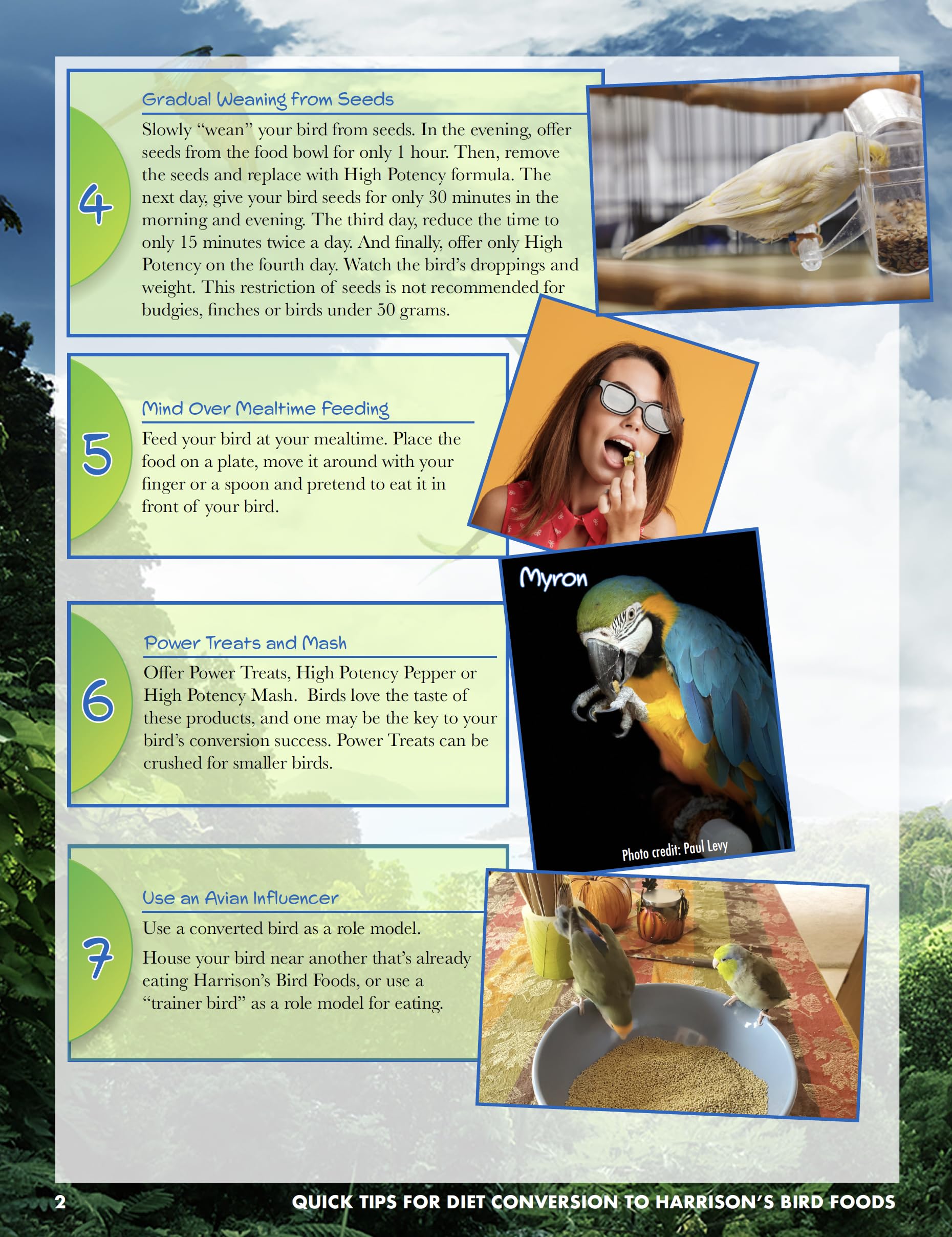 Harrison's Alimento para aves con Omega 3 y 6 para plumaje vibrante.