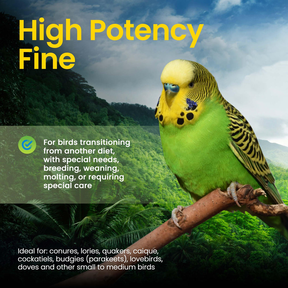 Omega-3 y Omega-6 naturales para aves, de Harrison's Bird Foods.