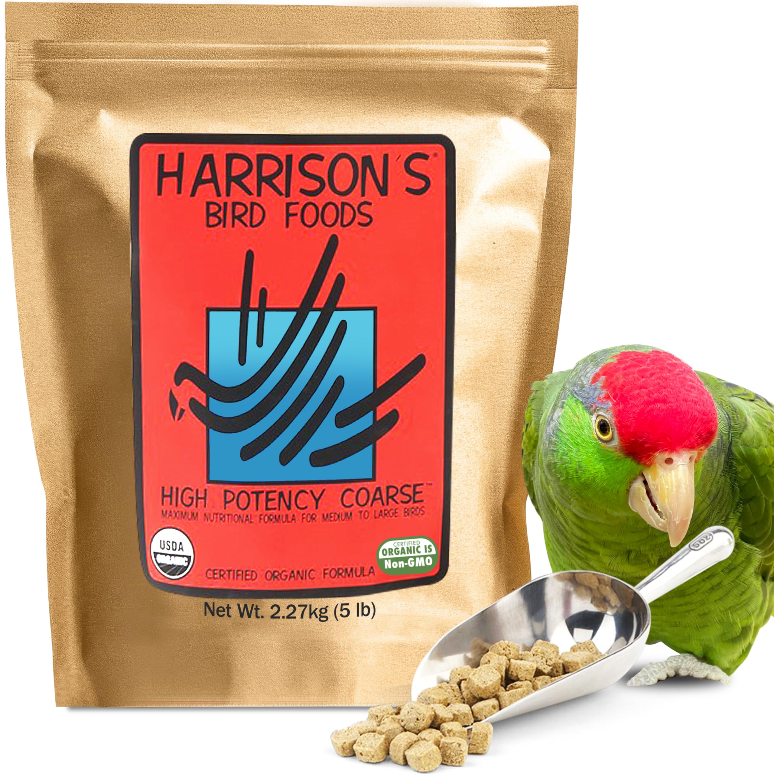 Harrison's High Potency Coarse: envase de 2,27 kg para suministro duradero.