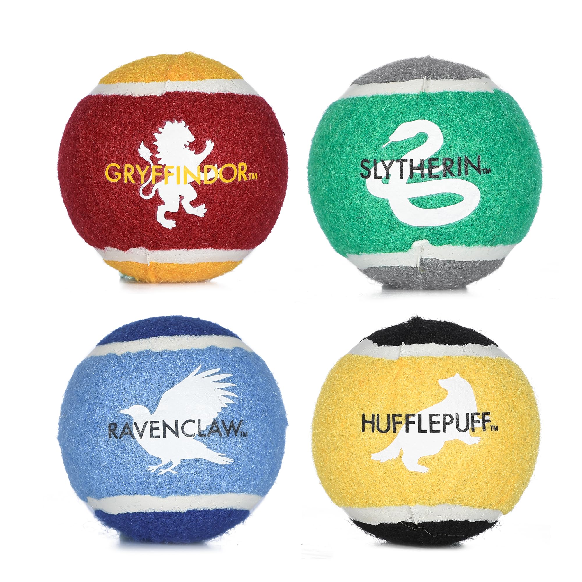Pelota de tenis Gryffindor de Harry Potter para perros, ideal para paseos y juegos de búsqueda.