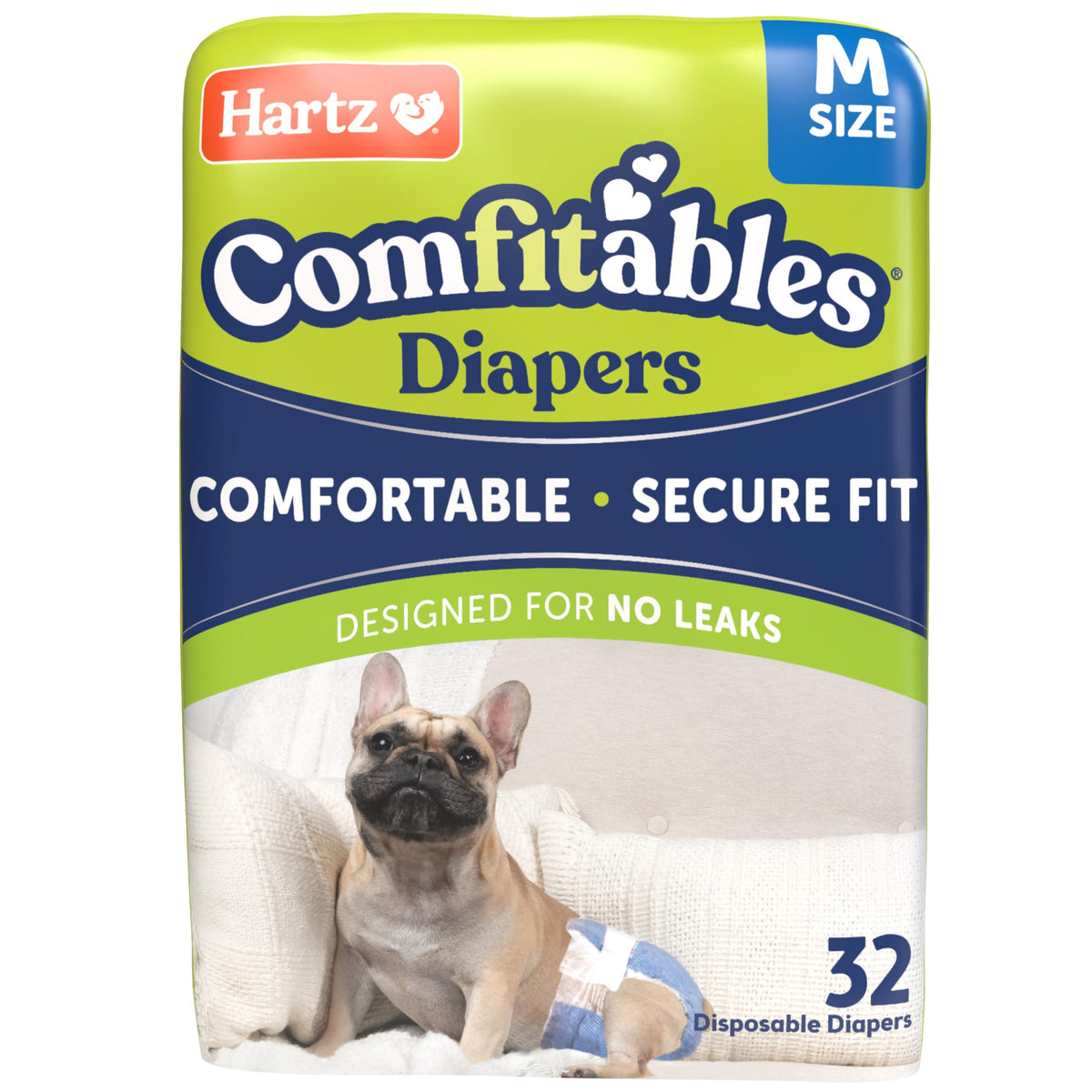 Hartz Comfitables para perros talla M, cierre de velcro ajustable para comodidad