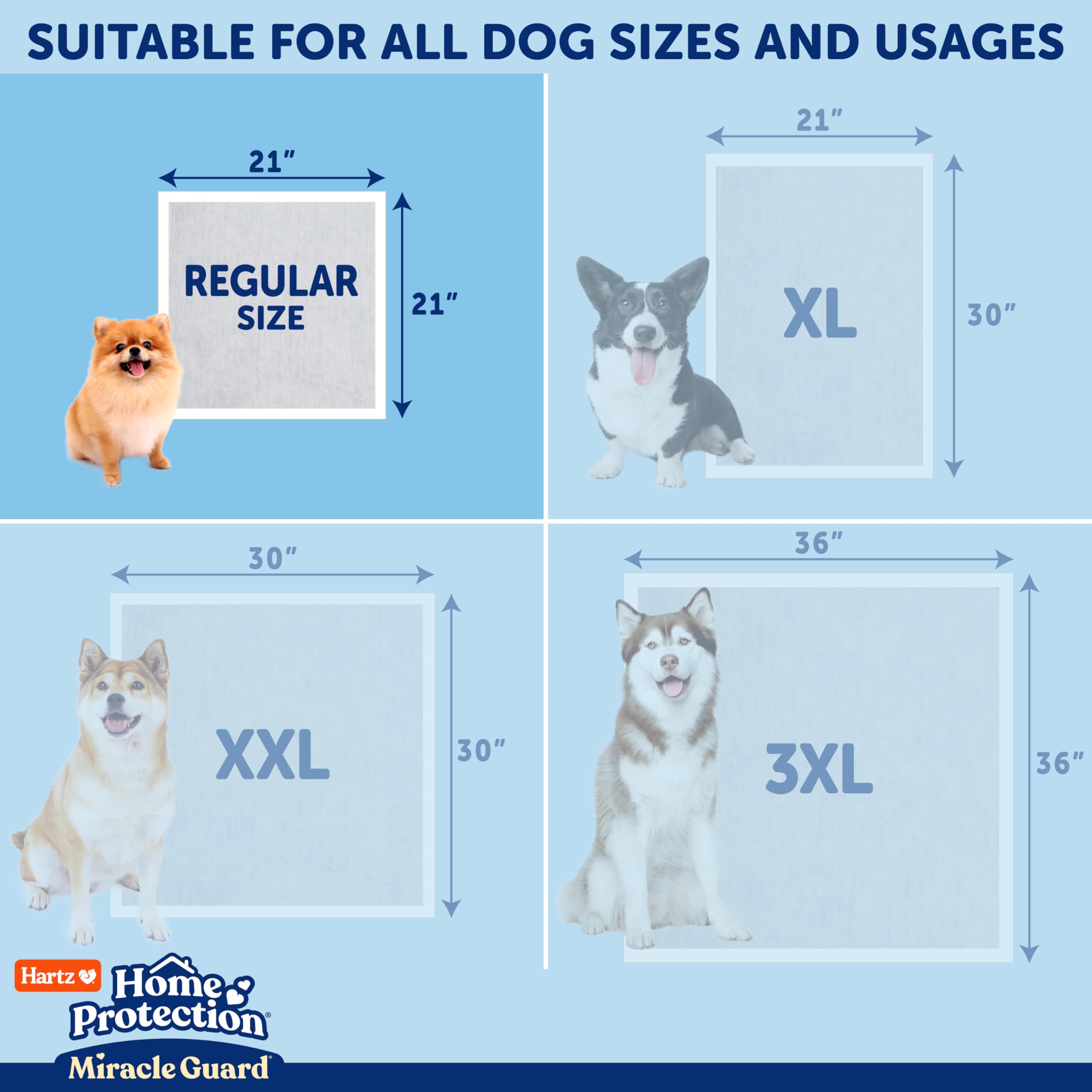 Hartz Miracle Guard pad-para-perros: ideal para perros y cachorros en entrenamiento.