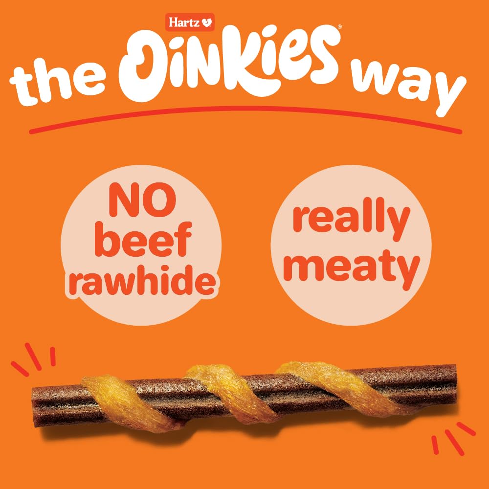 Hartz Oinkies Tender Bullies beneficios dentales al masticar con regularidad