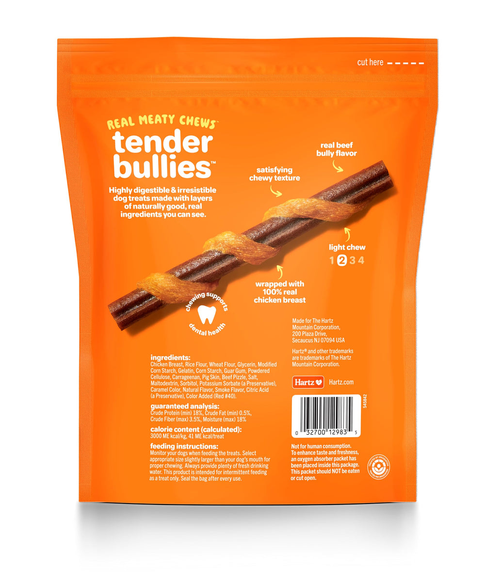 Hartz Oinkies Tender Bullies nucleo de res visible, sabor intenso al morder