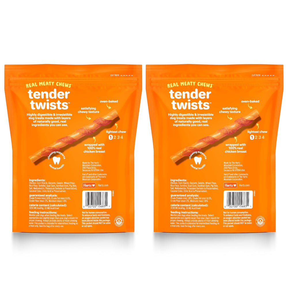 Hartz Oinkies Tender Twists ayudan a la limpieza dental al masticar.