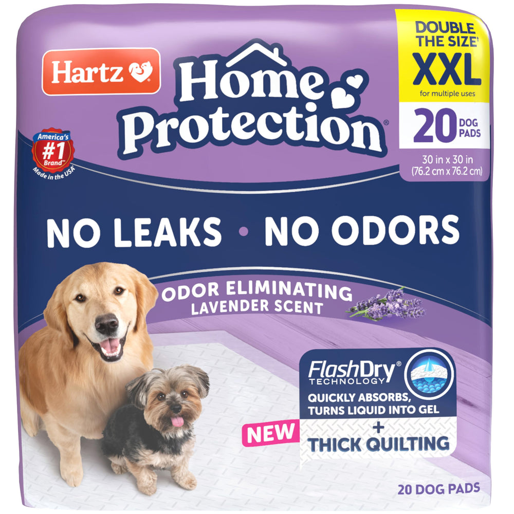 Hartz protección para el hogar: almohadilla absorbente para perros que mantiene el suelo limpio.