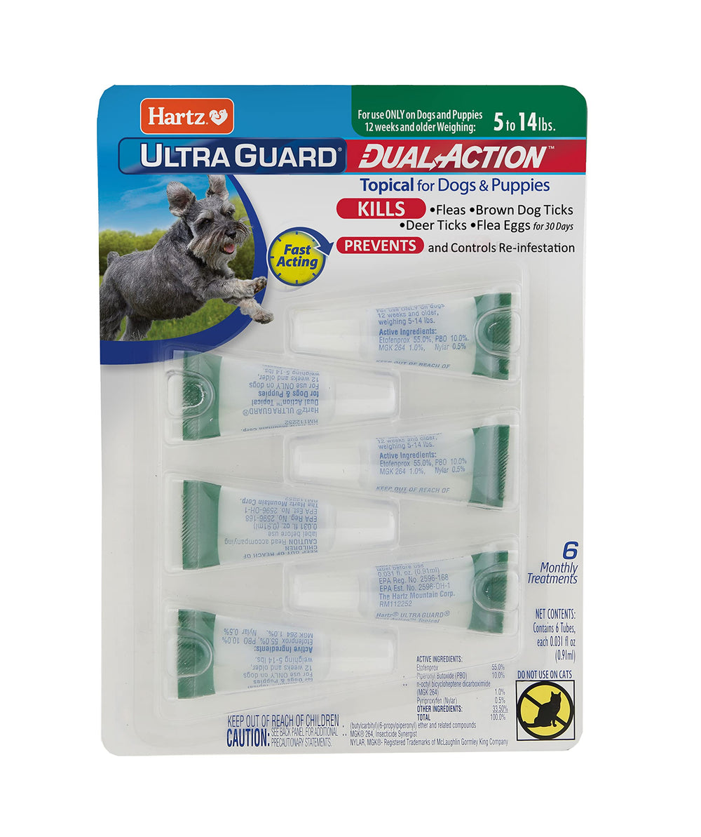 Hartz UltraGuard: bouteille-topique chien, protection contre les puces et tiques.