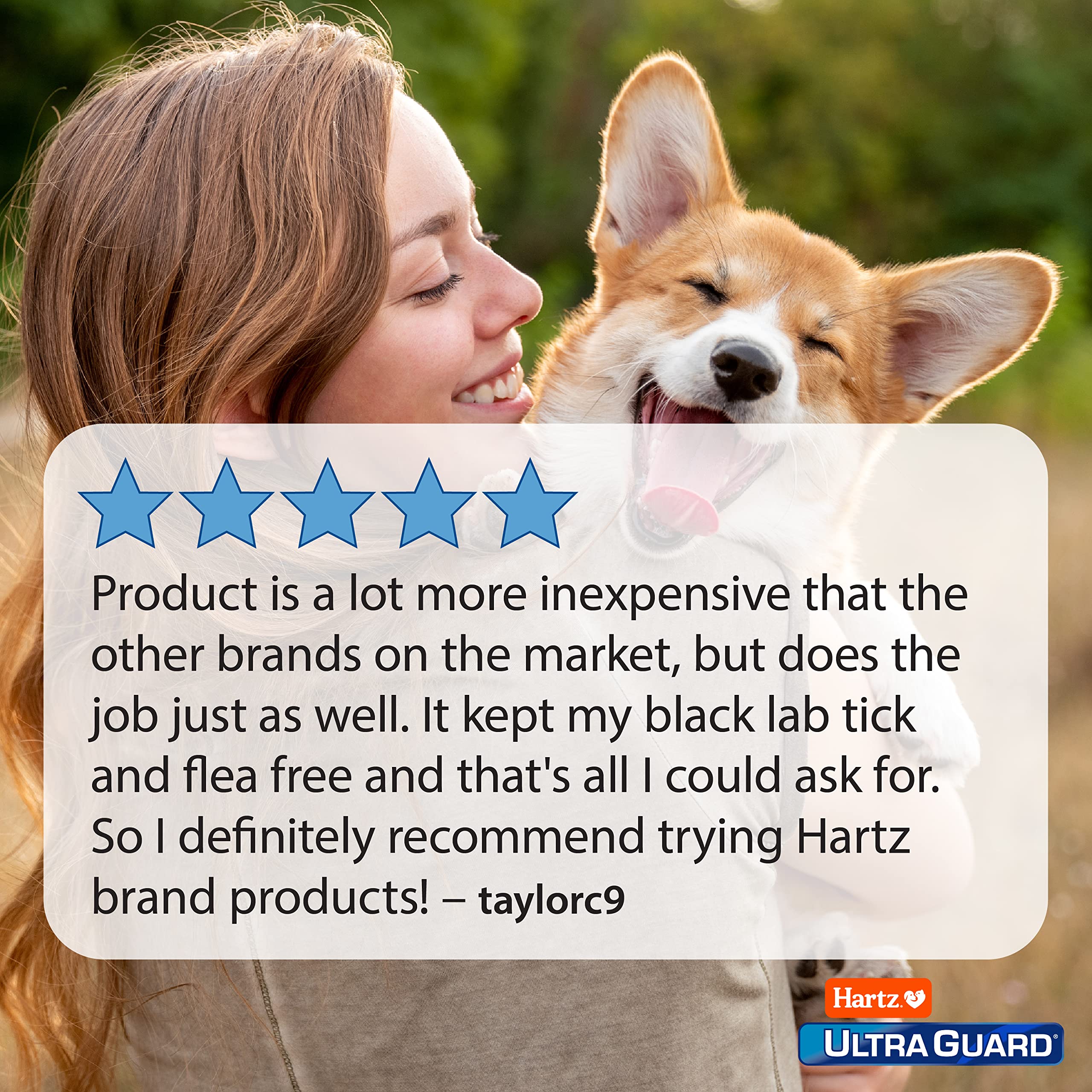 Hartz UltraGuard: convient aux chiens et chiots de 12 semaines et plus.