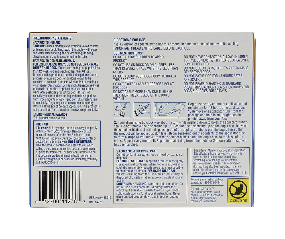 Hartz UltraGuard Pro: tubo monodosis para una aplicación rápida y conveniente