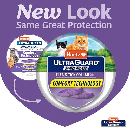 Hartz UltraGuard ProMax collar gatos, diseño suave y flexible para uso diario.