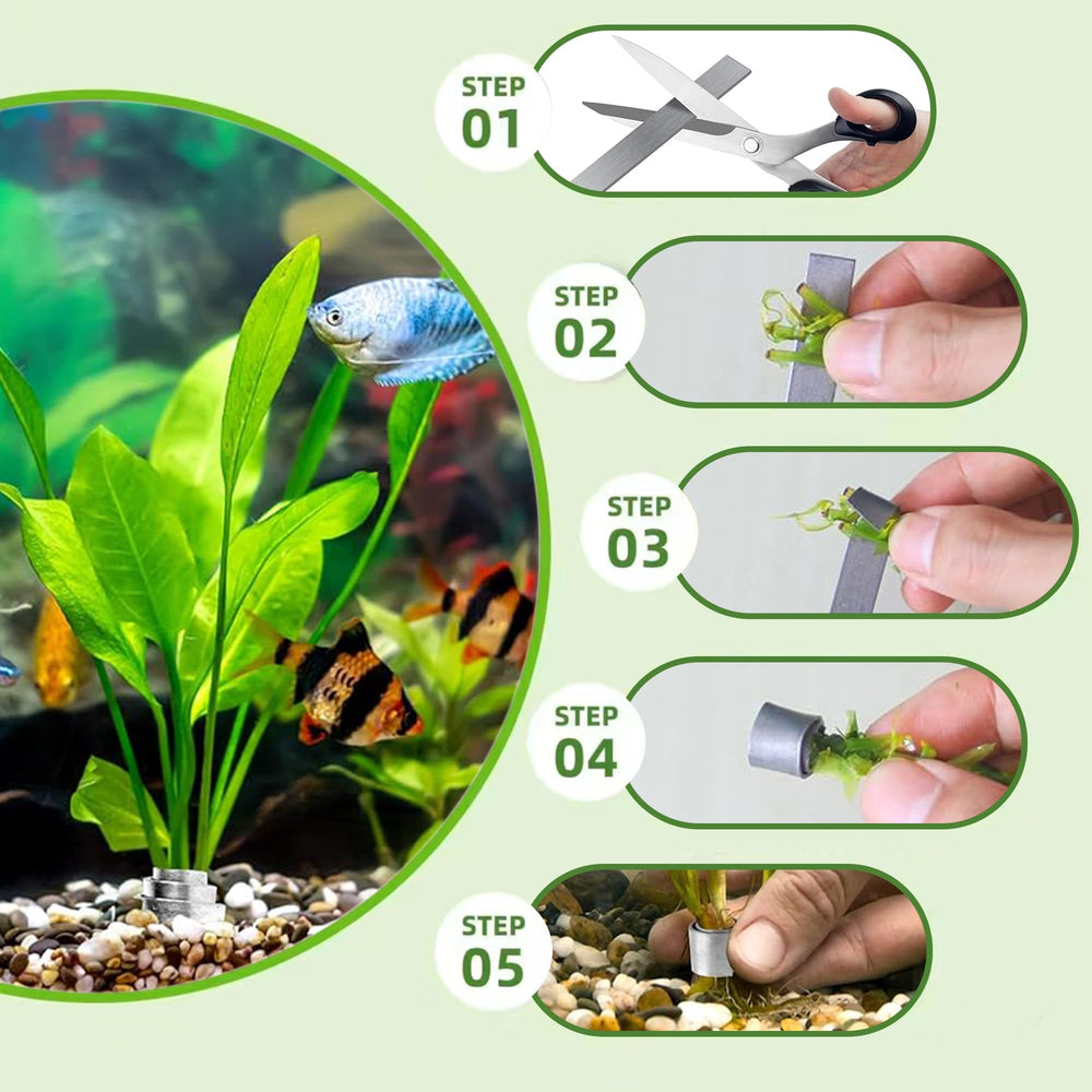 HAVANSIDY pesos para plantas de acuario ocultos en grava, estética limpia
