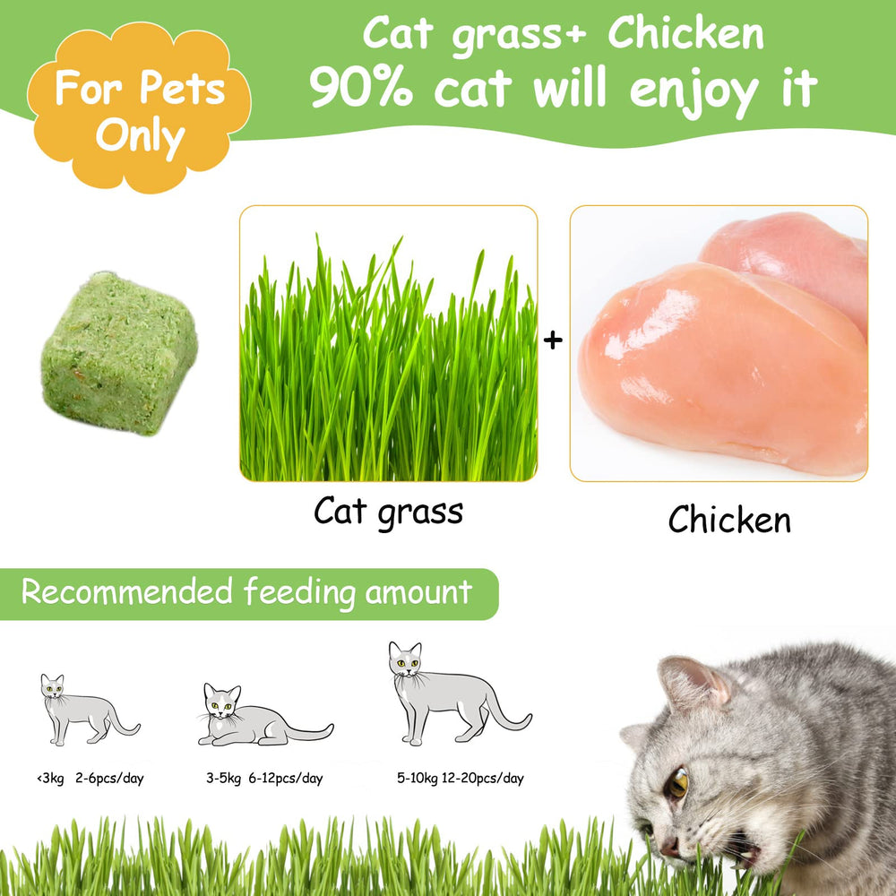 HavenJanny hierba natural para gato con pollo, sabor suave.