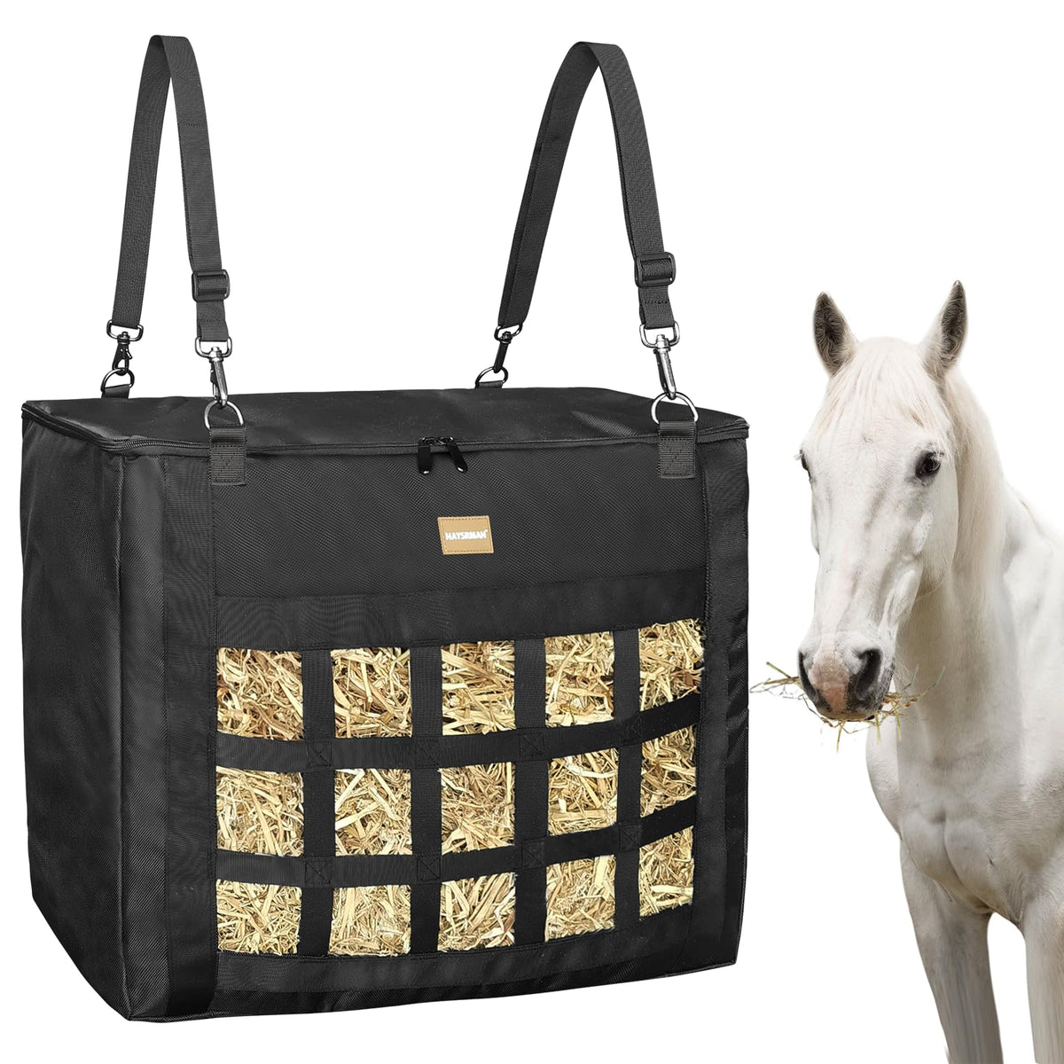 HAYSRMAN bolsa de heno para caballos con nueva versión, mayor durabilidad superior.