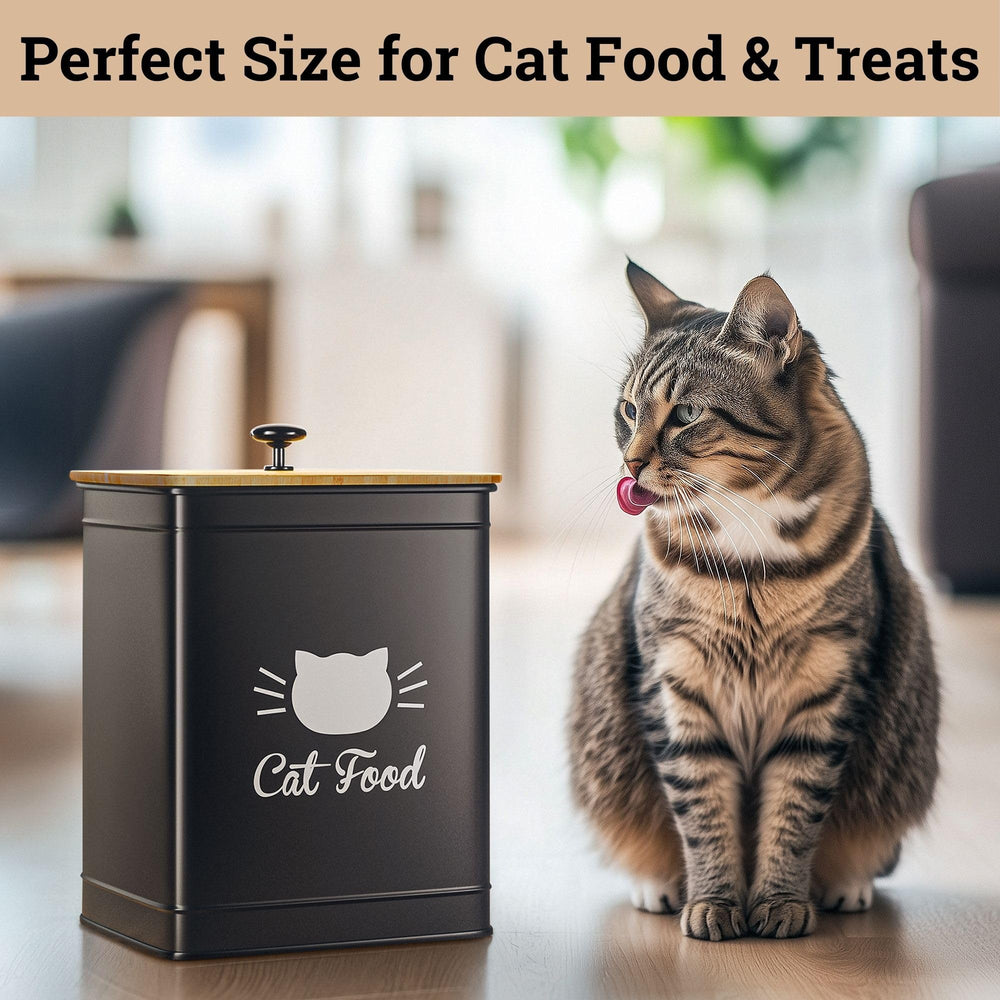 HB Design Co. Diseño que preserva la frescura del alimento seco para gatos.