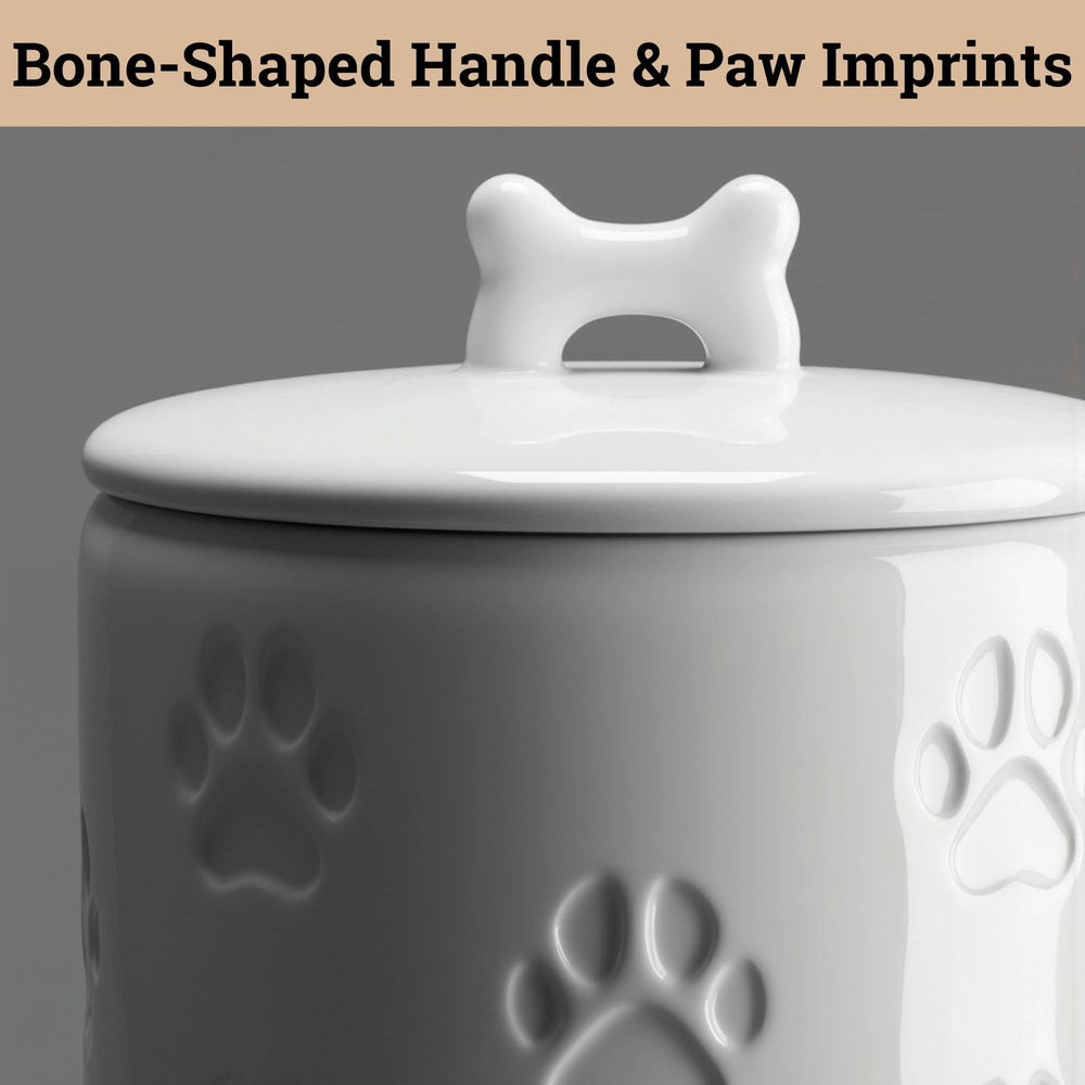 HB Design Co. Contenedor duradero para golosinas de perros con tapa segura.