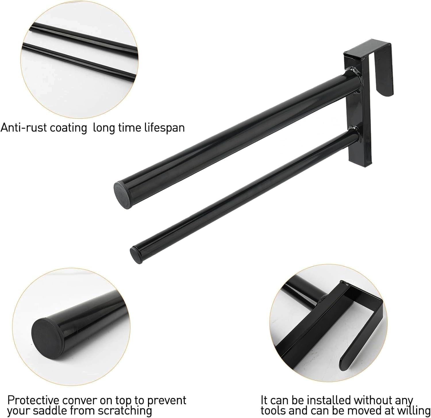 HDYEGY diseño compacto para sillas inglesas y western, compatible con varios estilos.