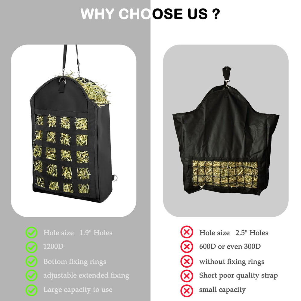 HDYEGY Hay Bag material resistente 1200D para uso diario