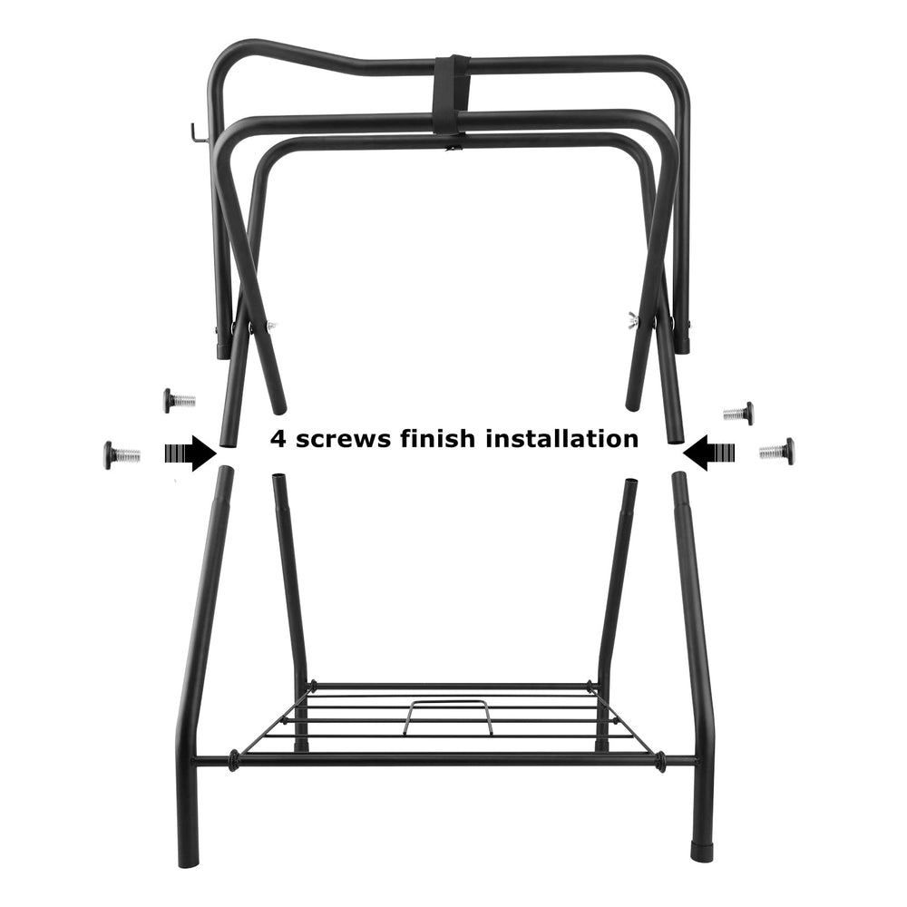 HDYEGY soporte para monturas de acero resistente, ideal para uso diario en establos