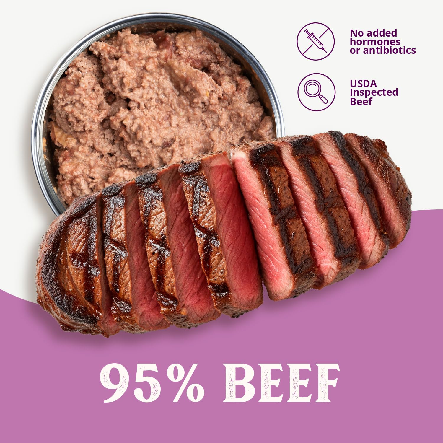 Health Extension 95% Beef como acompañante para croquetas, mejora sabor.
