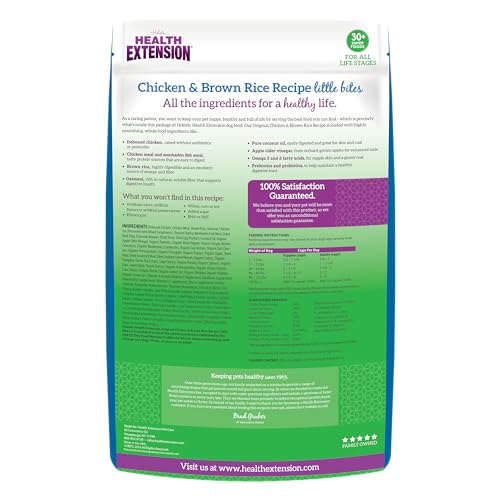Health Extension Little Bites bolsa cuatro libras, práctico para uso diario.