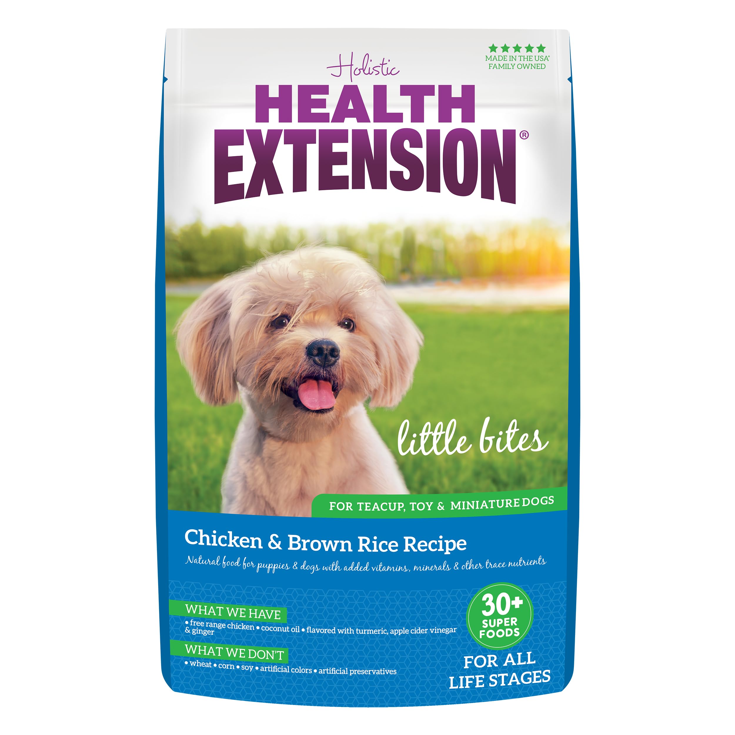 Health Extension Little Bites croquetas pequeñas para razas miniaturas, fáciles de comer