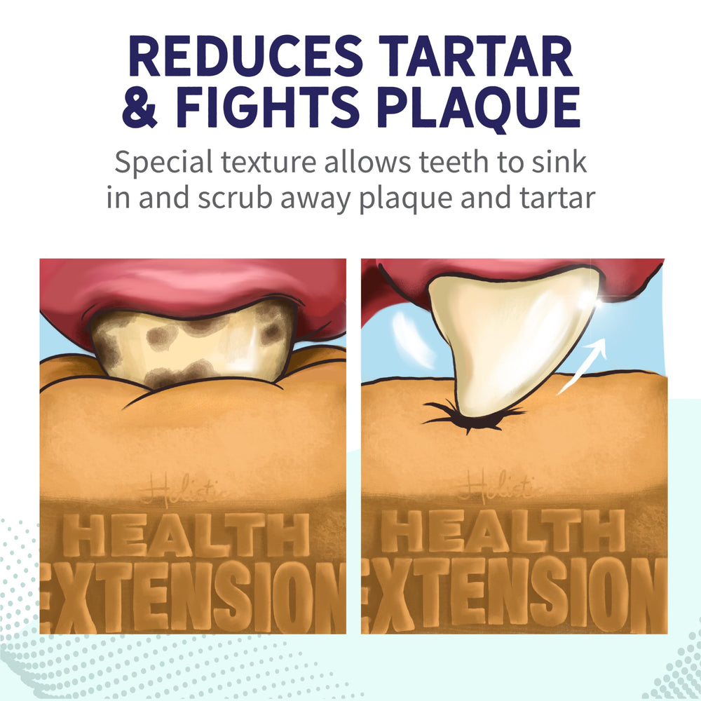 Health Extension Probiotic Bones para perros: textura masticable que favorece dientes limpios