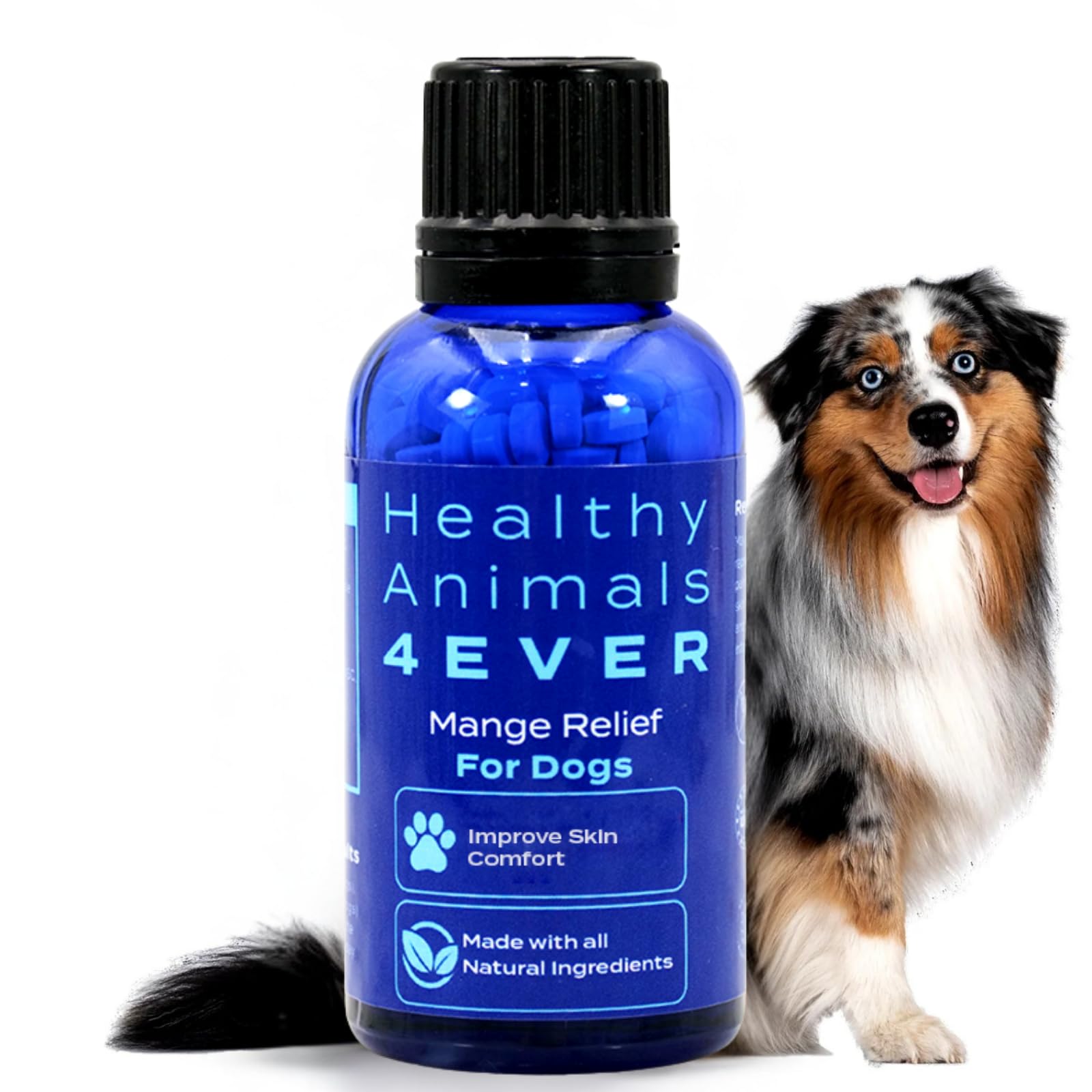 HealthyAnimals4Ever pellets homeopáticos para perro, empaque 400 g, alivio potencial del picor.