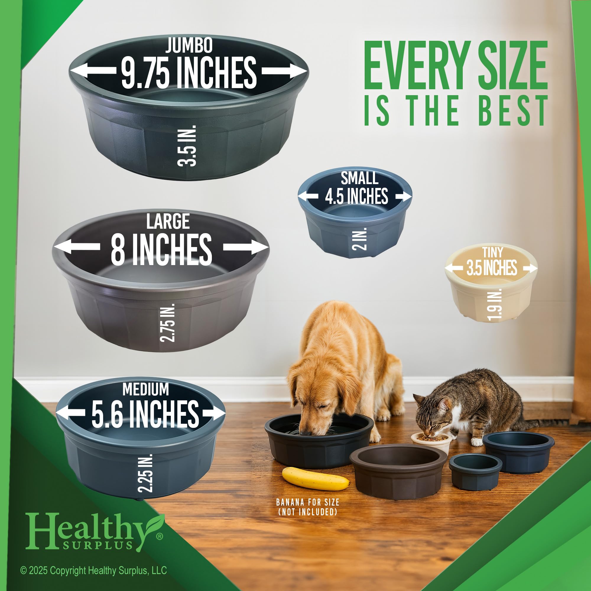 Healthy Surplus cuenco Pet Crock para comida de perros y gatos.