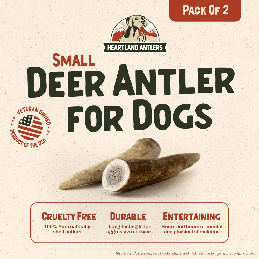 Empaque de dos unidades Heartland Antlers para mayor conveniencia en casa.