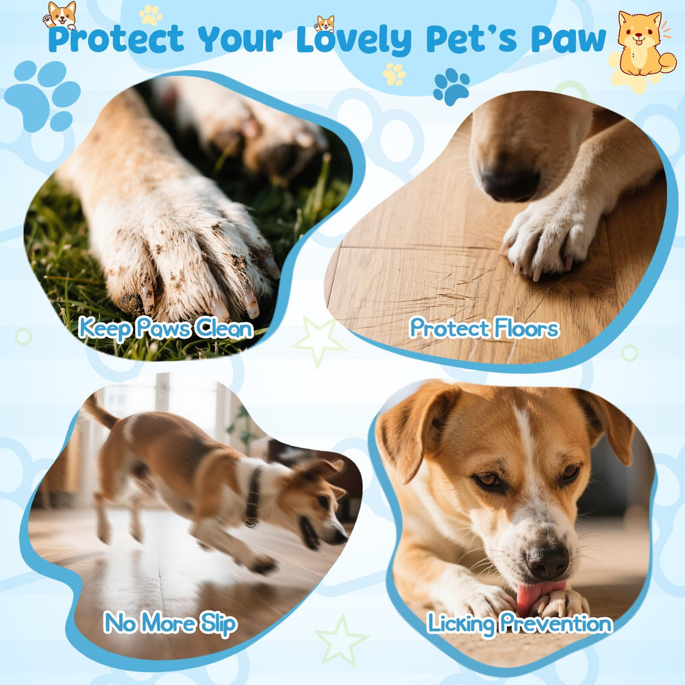 HeavenEye calcetines para perro, suela antideslizante protege contra resbalones.