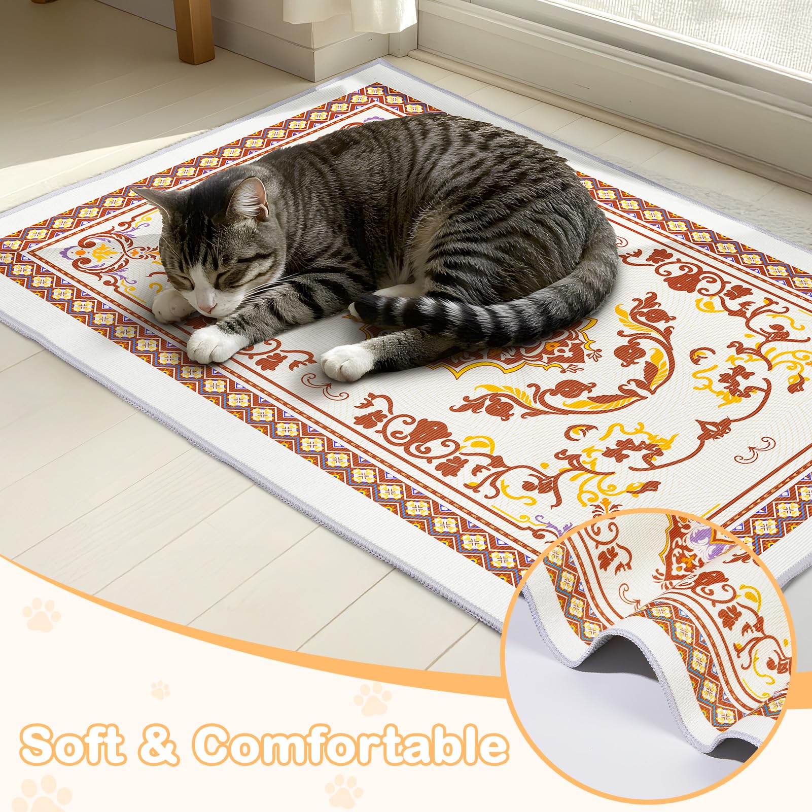 Almohadilla Hedgeink para arena de gato, facilidad de limpieza; se puede aspirar o lavar.