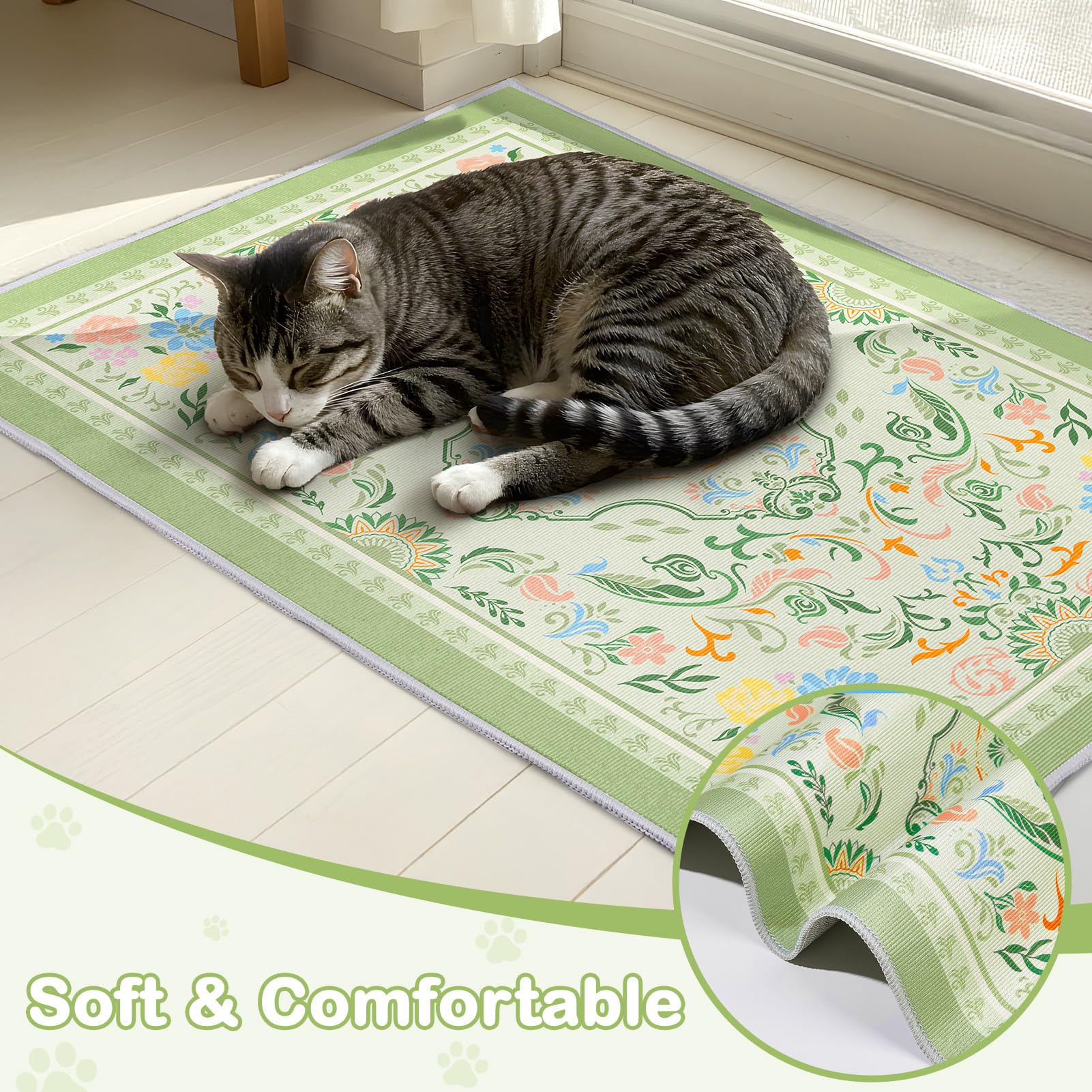 Hedgeink: tapete con base impermeable protege el piso ante salpicaduras de agua o orina.