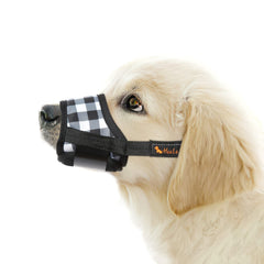 La muselière HEELE pour chien, ajustable au nez, assure un maintien sûr lors des promenades.