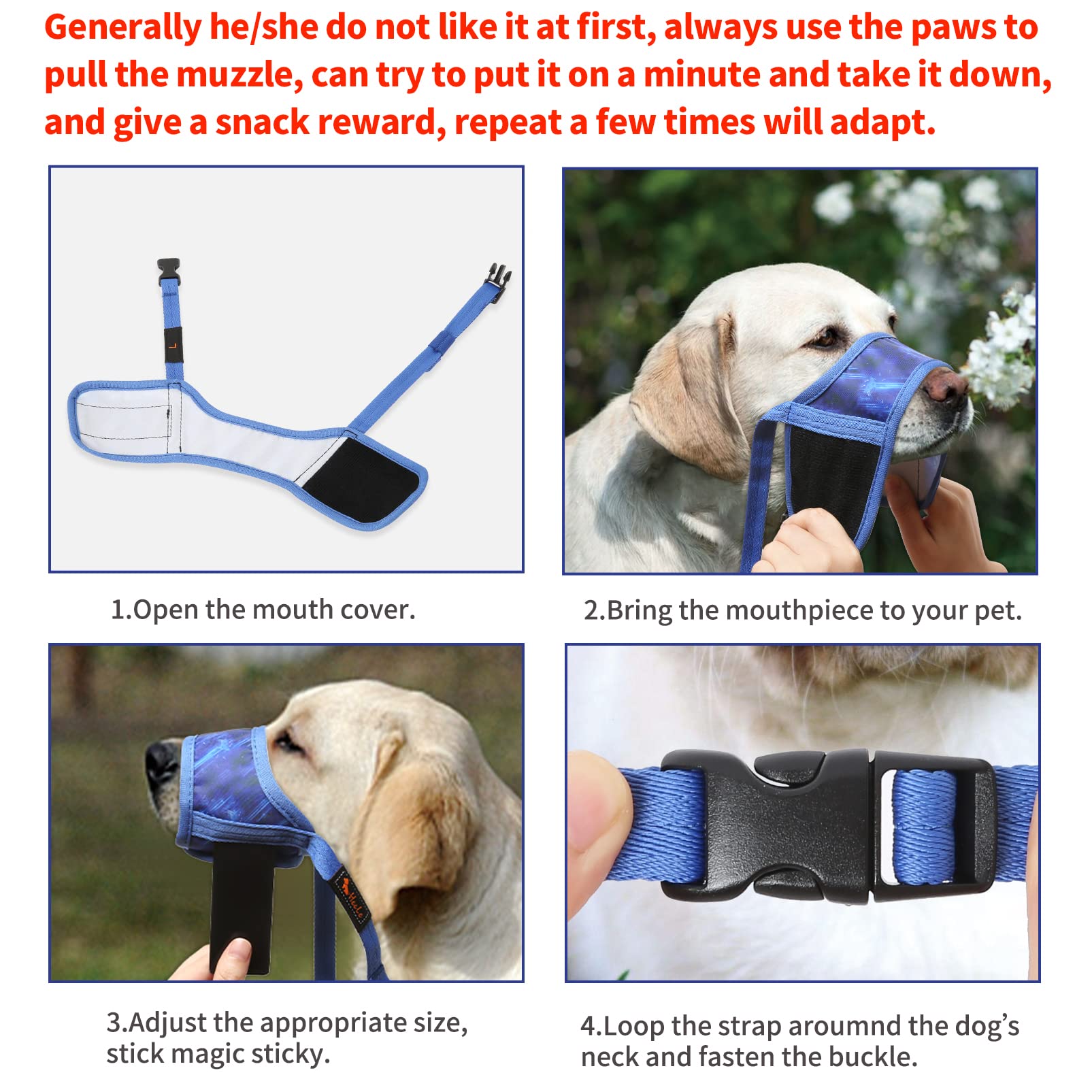 HEELE Muserelle chien — maillage respirant pour une respiration aisée