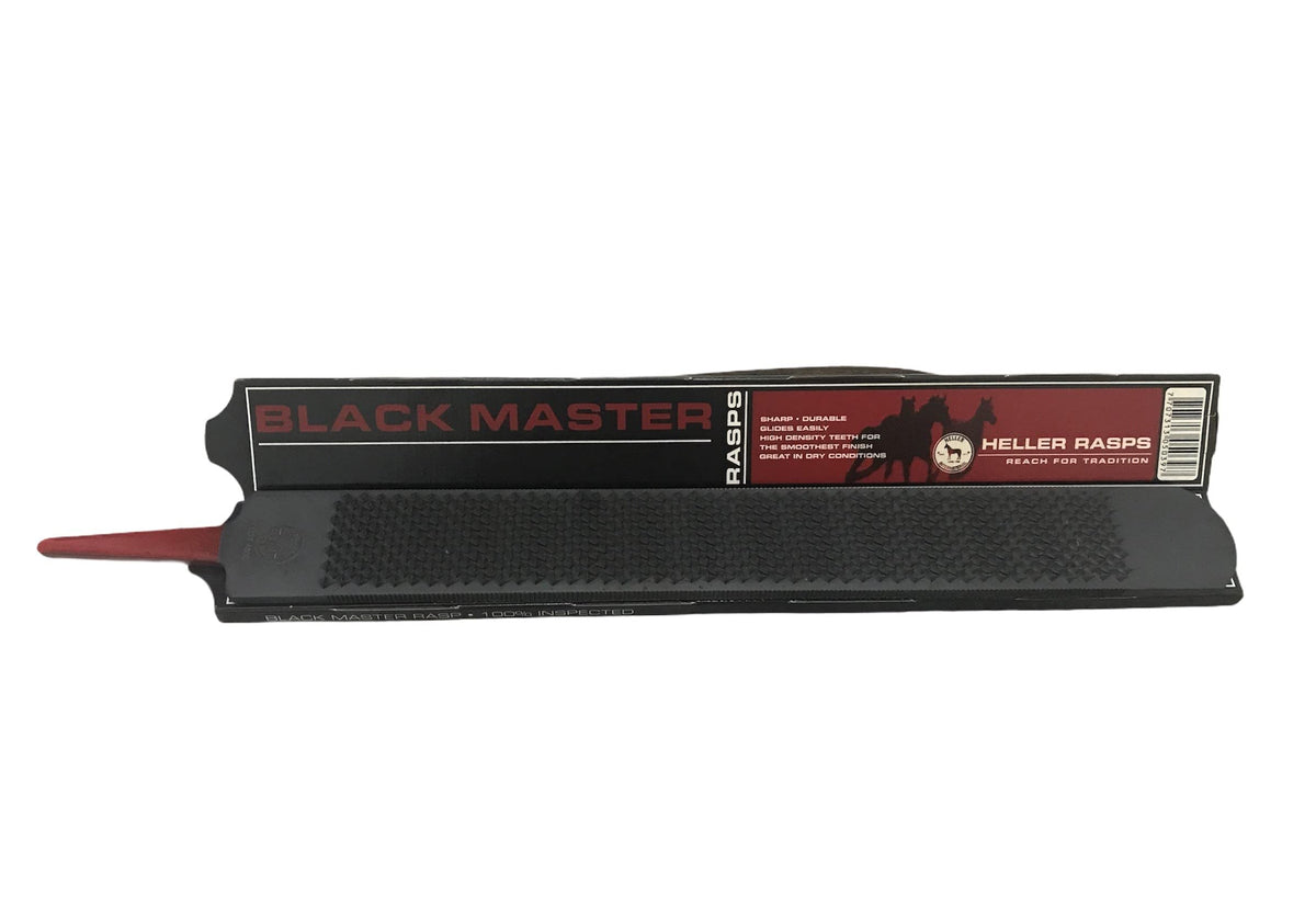 Heller Black Master rasp para cascos, dientes afilados para remoción eficiente
