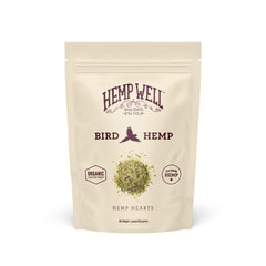 Hemp Well Canamo 1 Libra Bolsa: almacenamiento práctico para aves.