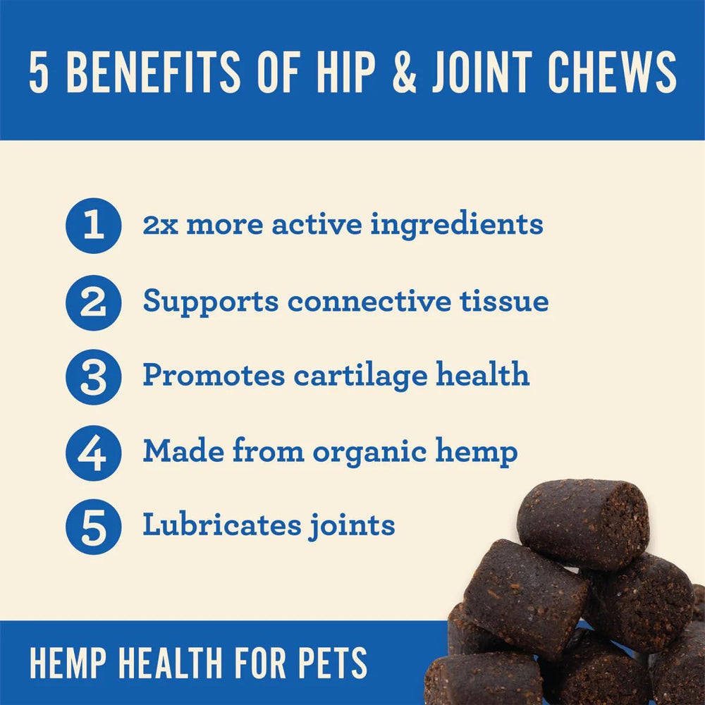 Hemp Well perro relajado tras la ingesta de ingredientes naturales.
