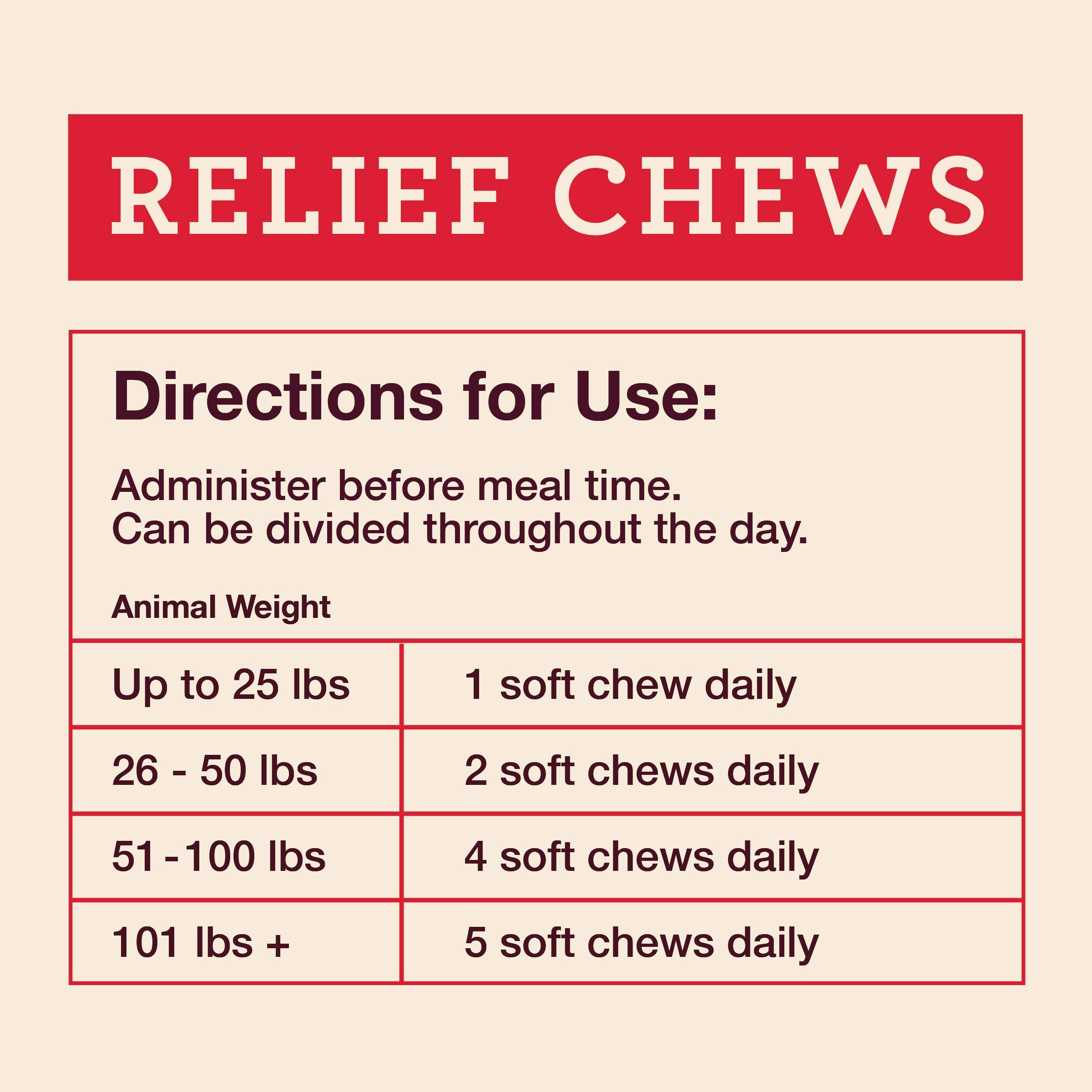 Hemp Well Relief: textura suave de las golosinas para perros.