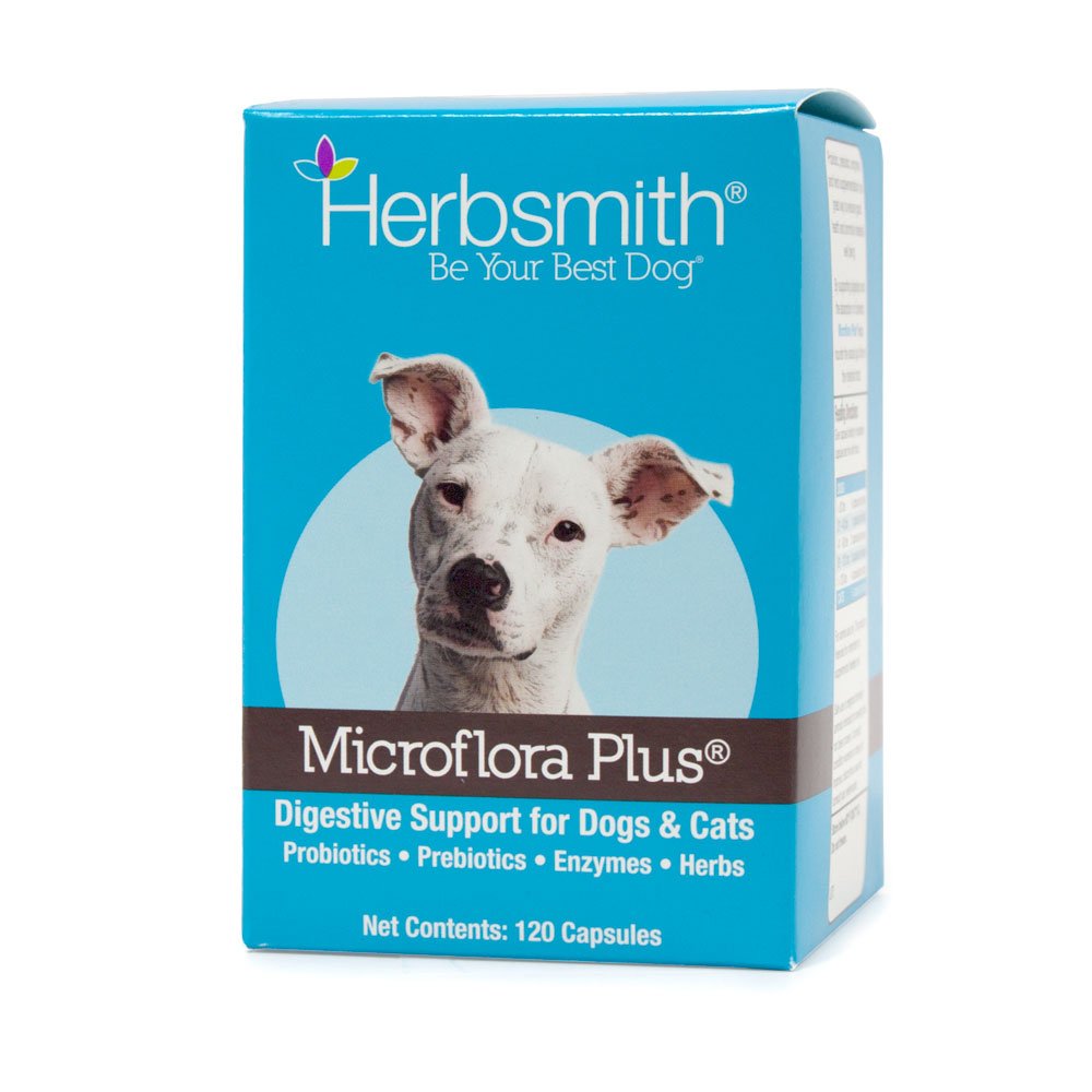 Herbsmith Microflora Plus cápsulas: apoyo digestivo diario para perros