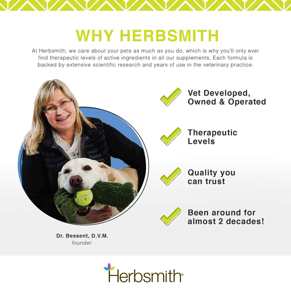 Herbsmith Slippery Elm uso diario, beneficio suave para estómagos sensibles.